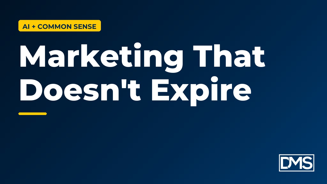 Deepak Dashairya of Dapper Market Solutions explaining why one-off marketing expires and a foundation compounds